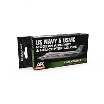AK Interactive US Navy & USMC Modern Aircraft & Helicopter Colors RCS116 